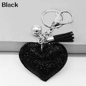 BLACK RHINESTONE HANDBAG CHARM